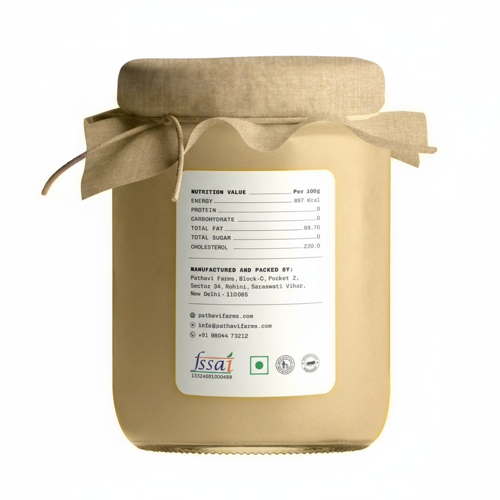 Pathavi Farms Authentic Cow Ghee (Brown Ghee)