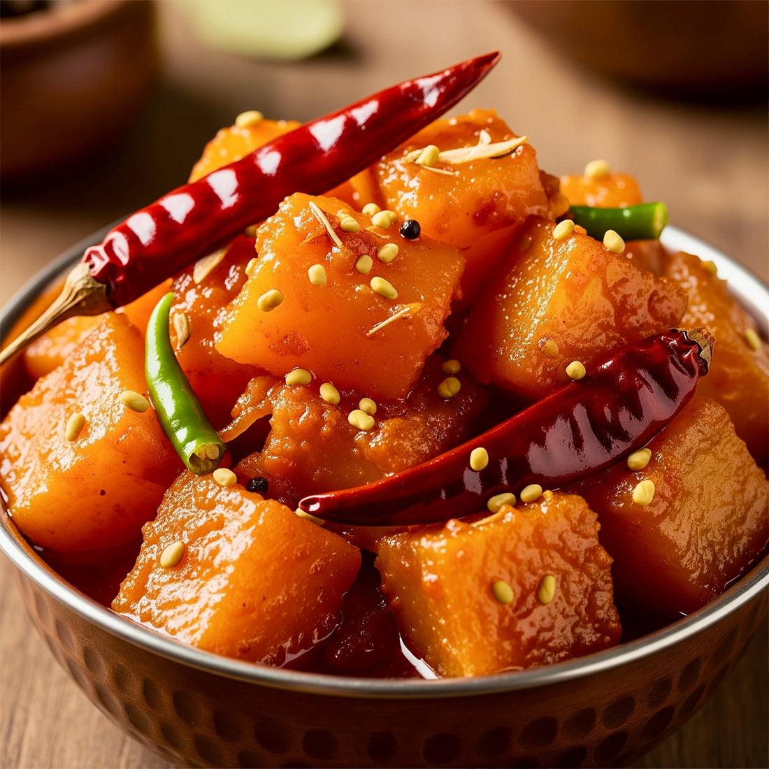 Jammu’s Khatta Meetha Kaddu (Sweet & Tangy Pumpkin in Mustard Oil)